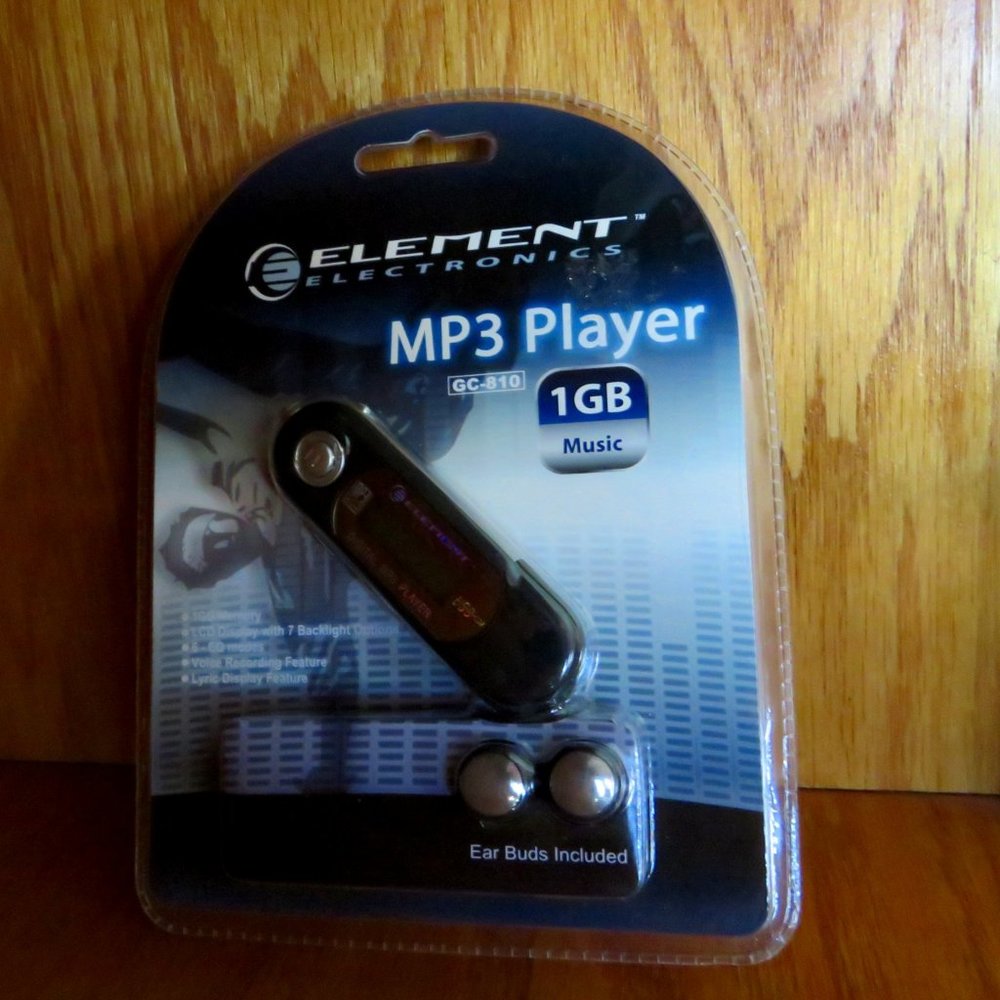 New Element Electronics 1GB MP3 Player For Music Black